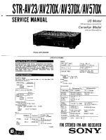 Sony STR-AV370X - Service Manual 